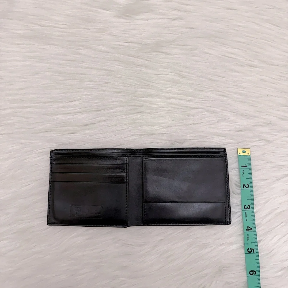 MCM - BLUE WHITE ALL LEATHER VISETOS BIFOLD WALLET